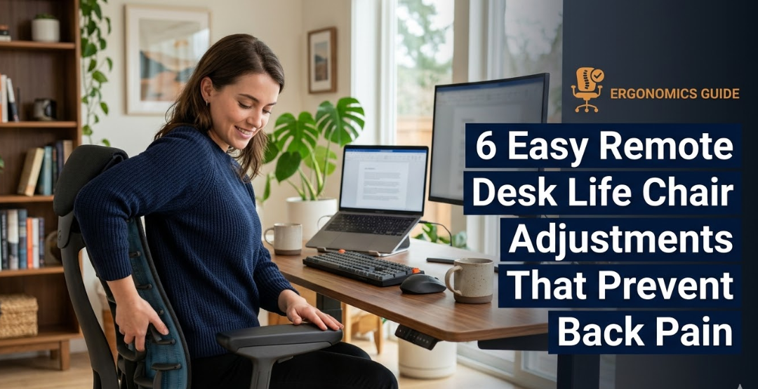 6 Easy Remote Desk Life Chair Adjustments That Prevent Back Pain