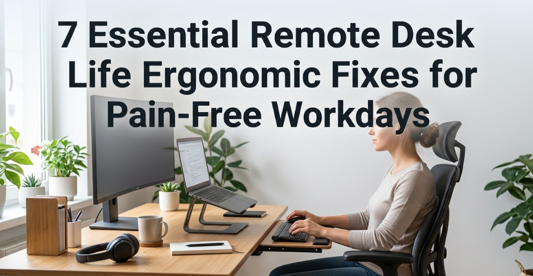 7 Essential Remote Desk Life Ergonomic Fixes for Pain-Free Workdays