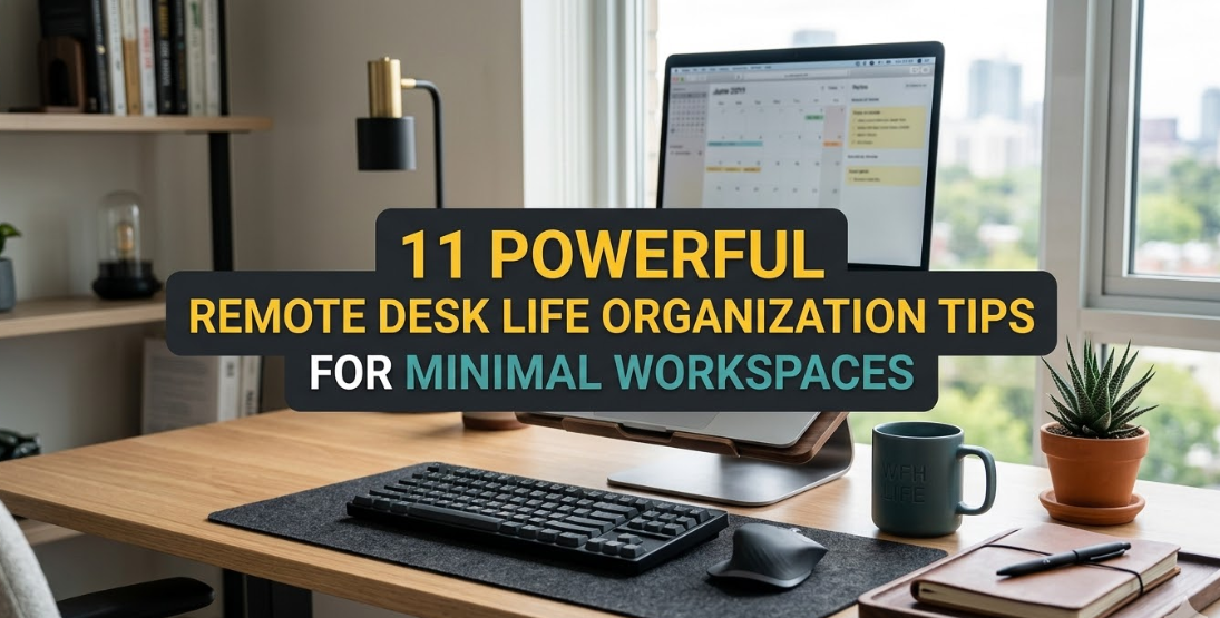 11 Powerful Remote Desk Life Organization Tips for Minimal Workspaces