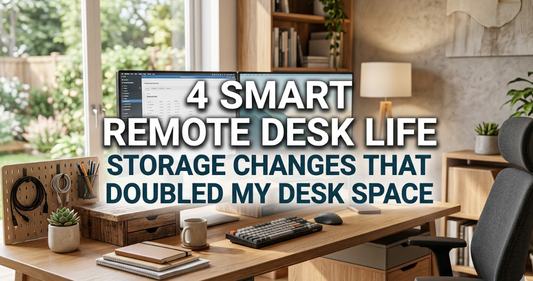 4 Smart Remote Desk Life Storage Changes That Doubled My Desk Scpace