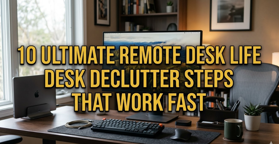 10 Ultimate Remote Desk Life Desk Declutter Steps That Work Fast