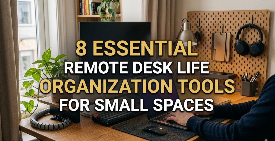 8 Essential Remote Desk Life Organization Tools for Small Spaces