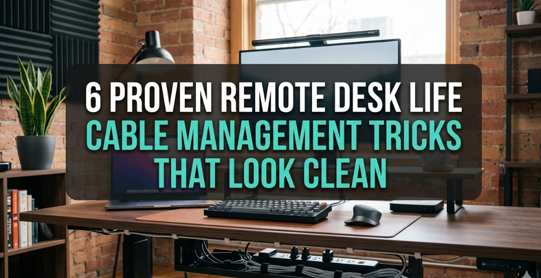6 Proven Remote Desk Life Cable Management Tricks That Look Clean