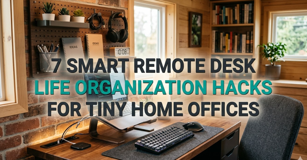 7 Smart Remote Desk Life Organization Hacks for Tiny Home Offices