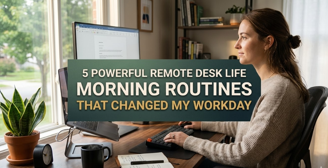 5 Powerful Remote Desk Life Morning Routines That Changed My Workday