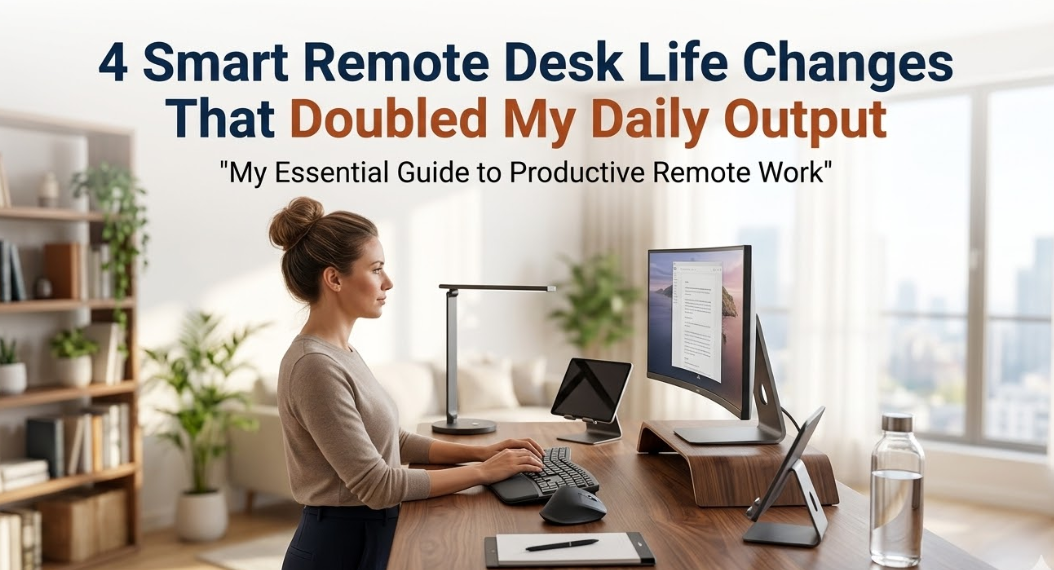 4 Smart Remote Desk Life Changes That Doubled My Daily Output