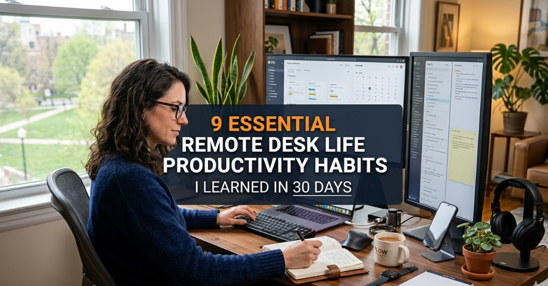 9 Essential Remote Desk Life Productivity Habits I Learned in 30 Days