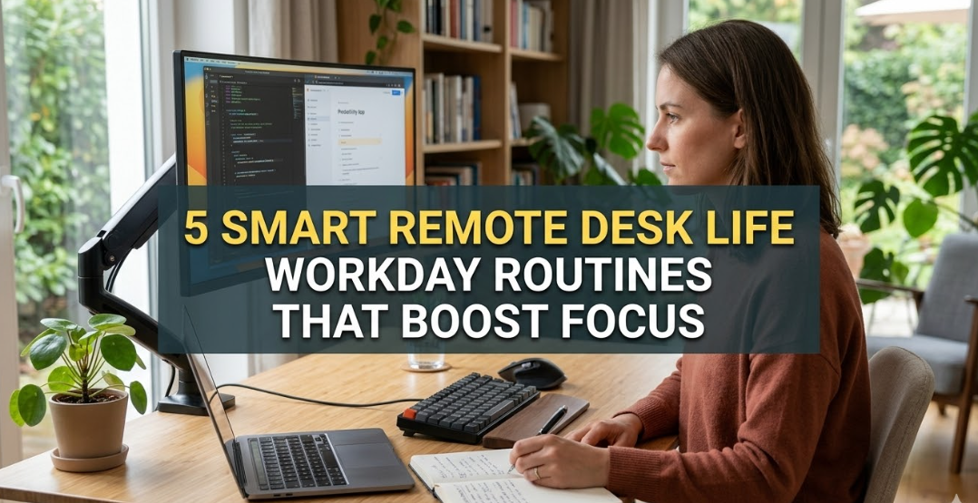 5 Smart Remote Desk Life Workday Routines That Boost Focus