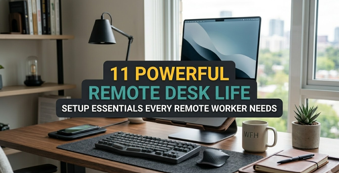 11 Powerful Remote Desk Life Setup Essentials Every Remote Worker Needs