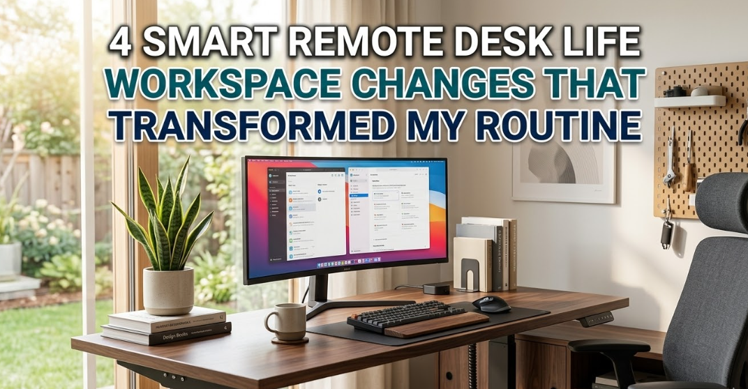 4 Smart Remote Desk Life Workspace Changes That Transformed My Routine