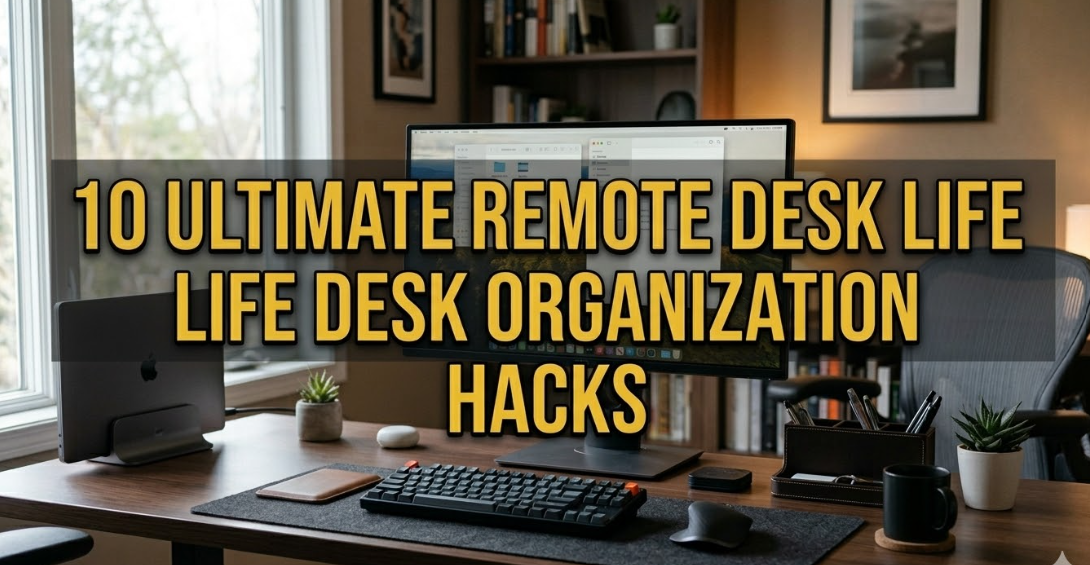 10 Ultimate Remote Desk Life Desk Organization Hacks