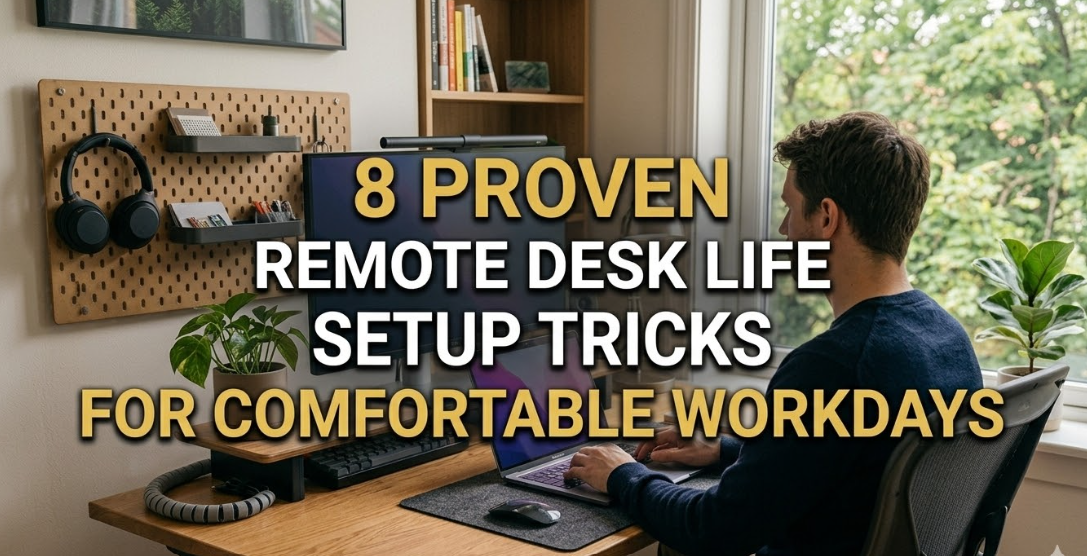 8 Proven Remote Desk Life Setup Tricks for Comfortable Workdays