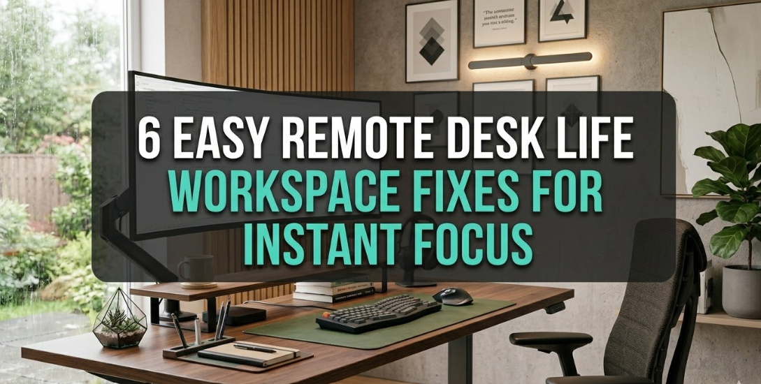 6 Easy Remote Desk Life Workspace Fixes for Instant Focus