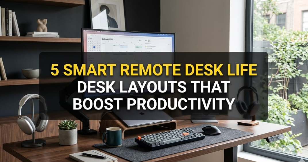 5 Smart Remote Desk Life Desk Layouts That Boost Productivity