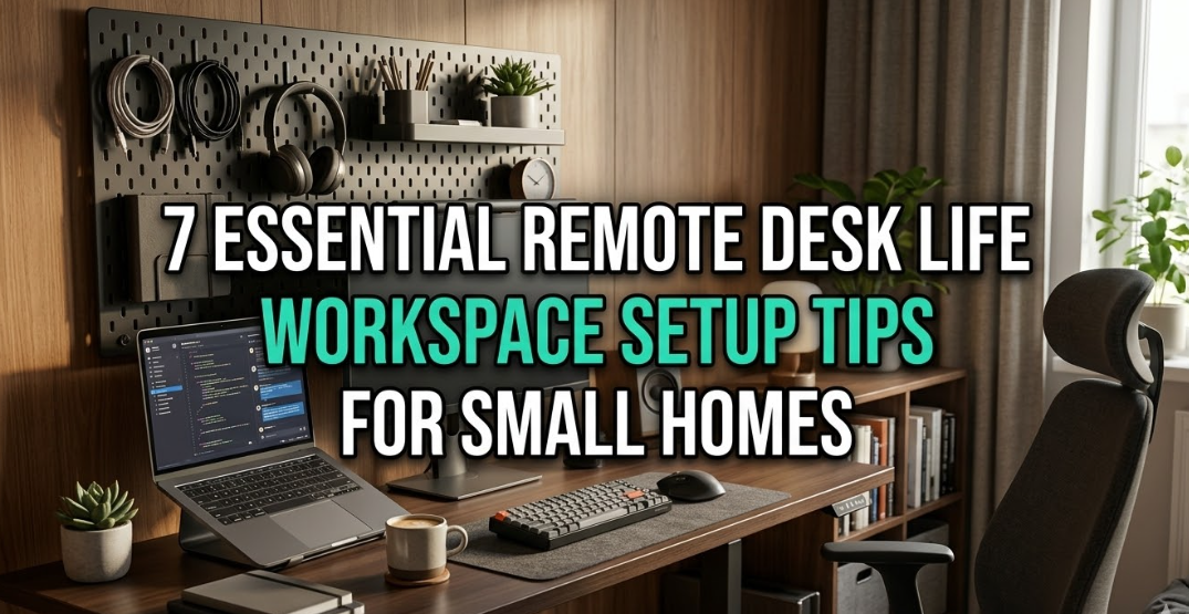 7 Essential Remote Desk Life Workspace Setup Tips for Small Homes